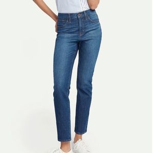 J. Crew Factory Essential Straight Blue Denim Straight Leg Jean Size 31